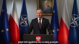 Prezydent Andrzej Duda  Orędzie 2024 [upl. by Nuawaj188]