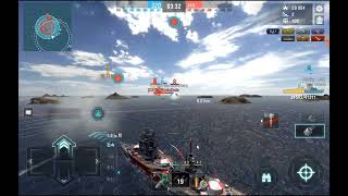 World of Warships Blitz  Tier 7 France Battleship Lyon 20 [upl. by Rollie]