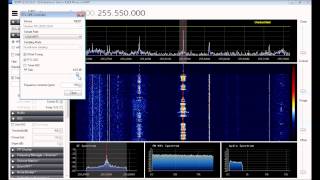 Dongle RTL2832U  R820T satellite MILSAT SatCom 255550 MHz NFM SDR SDRSharp [upl. by Anitsirk]