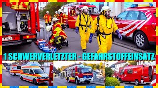 🧪 Gefahrstoffeinsatz 🧪 Feuerwehr Oberboihingen amp Ostfildern 🚑 🚒 10 Patienten 1 Schwerverletzter 🚒 [upl. by Ynafets49]