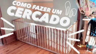 COMO FAZER UM CERCADO PARA COELHOS COM MATERAIS RECICLADOS ♻️🐰 [upl. by Animor552]