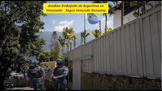 Asedian Embajada de Argentina en Venezuela [upl. by Ultann853]