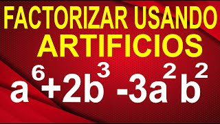 FACTORIZAR USANDO ARTIFICIOS Descomponer un Factor en 2 Partes  N Avanzado Explicado Paso A Paso [upl. by Epotimet]