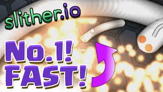 TOP PLAYER IN 5 MINUTES BIGGEST SNAKE  SLITHERIO Gameplay slitherio 10 minute challenge [upl. by Katharine760]