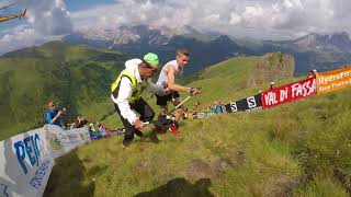 Davide Magnini ITA VK Dolomyths run 2018 winner last meters [upl. by Chandler]