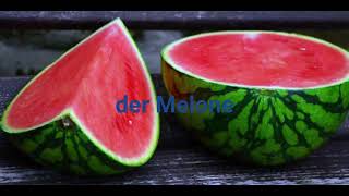 Das Obst auf deutsch lernen  German vocabulary  Fruits [upl. by Dasi]