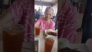 Lunch in Penongs and shes super enjoy my Mother Dear mommygrannysvlog3050 [upl. by Enrobialc518]