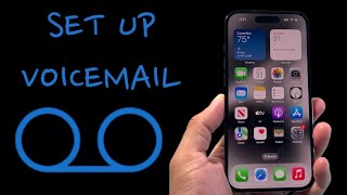 How To Set Up Voicemail on iPhone [upl. by Alvy]