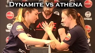 Dynamite vs Athena  Arm Wrestling [upl. by Ailet]