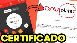 Descargar CERTIFICADO DAVIPLATA │Certificado Bancario │ 2024 [upl. by Arvid120]