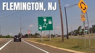 4 NJ 31  US 202 Driving from Raritan to Flemington Circle  SPLIT SCREEN  4K [upl. by Nnyltiac]