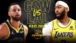 Golden State Warriors vs Los Angeles Lakers Full Game Highlights  Feb 22 2024  FreeDawkins [upl. by Faye]