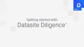 Getting Started with Datasite Diligence  Premier SellSide Data Room for Due Diligence [upl. by Dnomsaj586]