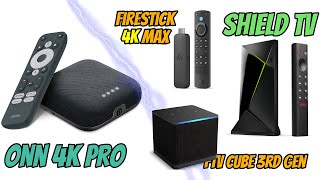 Onn 4K Pro vs The Firestick 4k Max Nvidia Shield Fire TV Cube BENCHMARK Which Is More Powerful [upl. by Tessi]