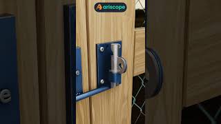 Genius Wooden Latch with SlidetoLock and Manual Unlock Option [upl. by Akilaz]