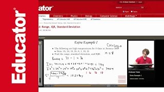 Statistics Measuring Spread Interquartile Range and Standard Deviation [upl. by Fontes]