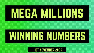 Mega Millions Winning Numbers 1st November 2024 [upl. by Keynes]