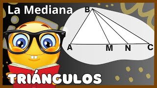 La Mediana de un Triángulo  Geometría Super Fácil [upl. by Peery233]