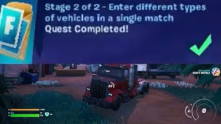 Enter different types of vehicles in a single match Fortnite [upl. by Chaker458]