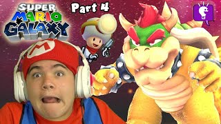 Super Mario Galaxy Part 4 the First Bowser Fight on HobbyFamilyTV [upl. by Boeke]