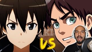 EREN VS KIRITO  EPICAS BATALLAS de Rap del FRIKISMO  KEYBLADE  Video Reaccion  Español [upl. by Eugenides]