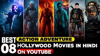 Top 8 Best ActionscifiAdventure Hollywood Movies in Hindi on YouTube  New Hollywood movies 2024 [upl. by Furtek]