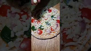 🍕🍕Home made Pizza 🍕🍕 with Pizza base 🍕🍕😍😍😋😋 pizza chef cooking desi food viralvideo shorts [upl. by Kenleigh]