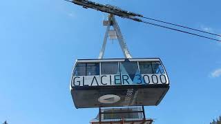 Glacier 3000 Sektion 1 125AT Pendelbahn Col du Pillon  Cabane Les Diablerets Waadt Vaudoise [upl. by Dacy]