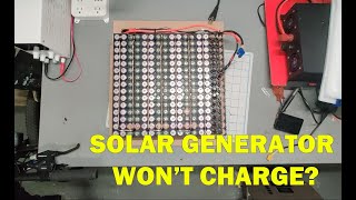 Solar generator Wont Charge  Finding the problem [upl. by Nade756]