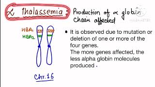 Thalassemiaclass1112NeetNCERTBiologyPrinciples of inheritance and variations [upl. by Lenzi]