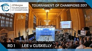 Squash Lee v Cuskelly  Tournament of Champions 2017 Rd 1 Highlights [upl. by Katheryn]