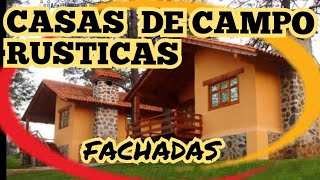 Diseños de fachadas de casas de campo rústicas y modernas [upl. by Llenrrad]