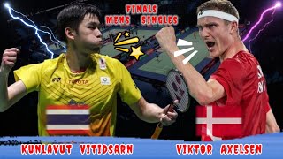 Highlights 🔴 Viktor Axelsen DEN vs THA Kunlavut Vitidsarn Finals Badminton Mens Singles [upl. by Nallid]