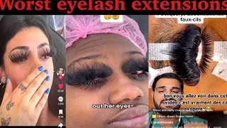 BAD EYELASH EXTENSION  viral STORY TIME [upl. by Inele]