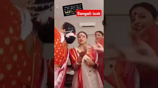 Bangali look me garwali dance shortvideo ytshort bangali pahadisong [upl. by Trilly]