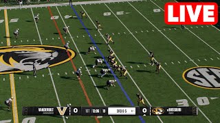 NCAAF LIVE🔴 Vanderbilt Commodores vs Missouri Tigers  Week 4 Full Game  2024 College Football 25 [upl. by Lamp758]