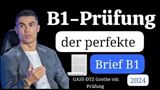 German B1 Exam  Brief schreiben B1 DTZGASTÖSD  Goethe telc Prüfung 2024 [upl. by Neelon]