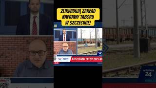 Dariusz Matecki rząd Tuska zlikwiduje oddział Cargotabor  zakład naprawy taboru pod Szczecinem 😡 [upl. by Samuel]