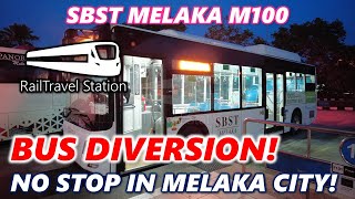 SBST MELAKA SKIPS MELAKA CITY 🇲🇾🚌 BASMY Melaka Bus M100 Melaka Sentral→Mahkota Parade↷Padang Temu [upl. by Antoni153]