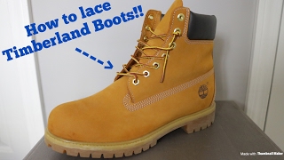 How To Lace Timberland Boots [upl. by Caughey404]