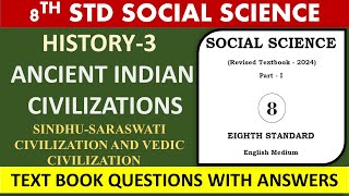 8TH STDSOCIAL SCIENCEANCIENT INDIAN CIVILIZATIONS SINDHUSARASWATI AND VEDIC CIVILIZATION [upl. by Ailet]