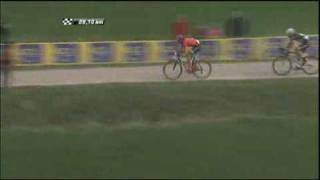 Cancellara wins ParisRoubaix 2010  Highlights in Dutch [upl. by Nilyram]