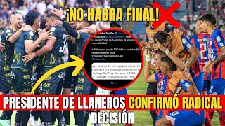 Presidente de LLANEROS FC abre Polémica  “Sin CLARIDAD No jugamos el ascenso se nos debe OTORGAR” [upl. by Tlevesor]