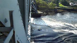 Connel Bridge over the Falls of Lora near Oban Scotland [upl. by Levy]