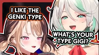 Gigi and Cici ask each their type 【HOLOLIVE EN】 [upl. by Marquis256]