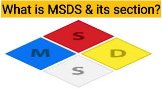 MSDS amp its section  Section of MSDS  Material Safety data Sheet  MSDS  ehs study point by sk [upl. by Aniweta441]