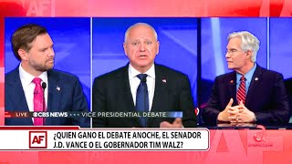 Discusión ¿Quién ganó el debate Vance o Walz [upl. by Jillian969]