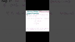 Riemann Stieltjes Integral Properties realanalysis mscmathematics mscmaths [upl. by Lobell]