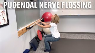 Pudendal Nerve Flossing shown by Core Pelvic Floor Therapy [upl. by Elocan906]