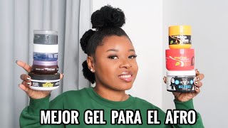 MEJORES GELES para el cabello AFRO  Mis geles favoritos para definir  Rihanel [upl. by Bodkin60]